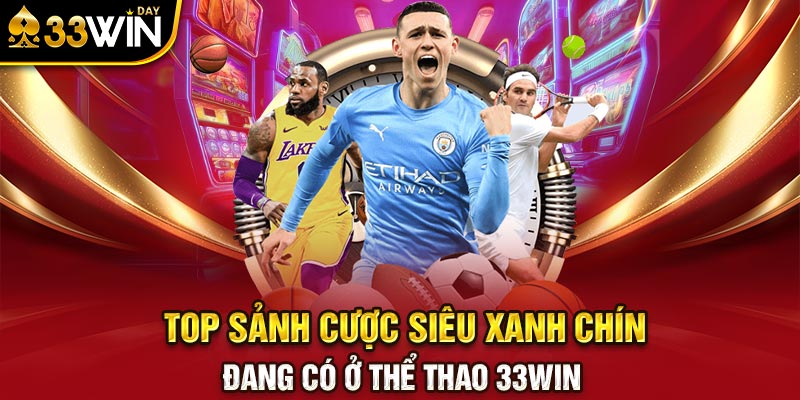 Top sảnh cược siêu xanh chín đang có ở Thể Thao 33WIN